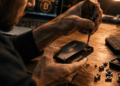 Una persona abriendo una wallet de Bitcoin.