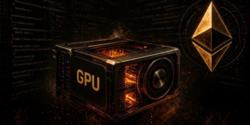 Una GPU funcionando en el ecosistema Ethereum.