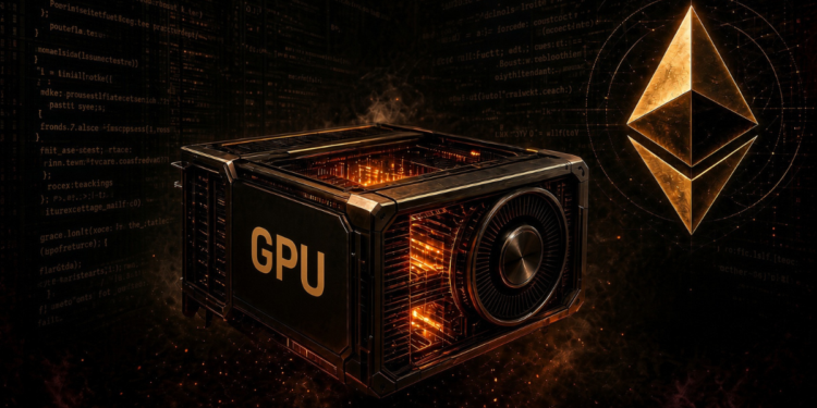 Una GPU funcionando en el ecosistema Ethereum.