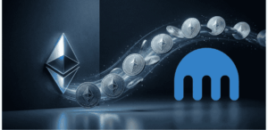 Logo de Ethereum y logo de Kraken.