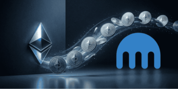 Logo de Ethereum y logo de Kraken.