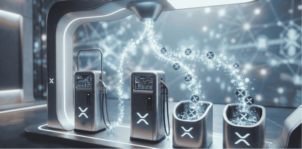 Una gasolinera virtual produciendo XRP.