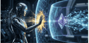 Un robot tratando de alcanzar los datos de usuarios. Encuentra un bloqueo.