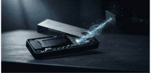 Una wallet de Ledger con un implante.