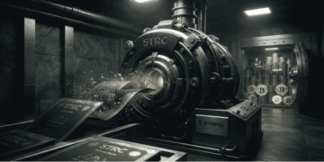 Máquina quemando fondos para STRC.