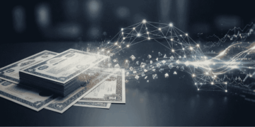 Unas acciones siendo "tokenizadas" o "digitalizadas".