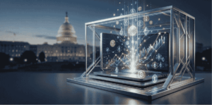 El congreso de fondo. Un exchange de criptomonedas contenido "legalmente".