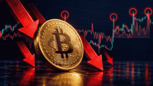 Cae el precio de bitcoin por una masiva toma de ganancias.