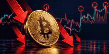 Cae el precio de bitcoin por una masiva toma de ganancias.