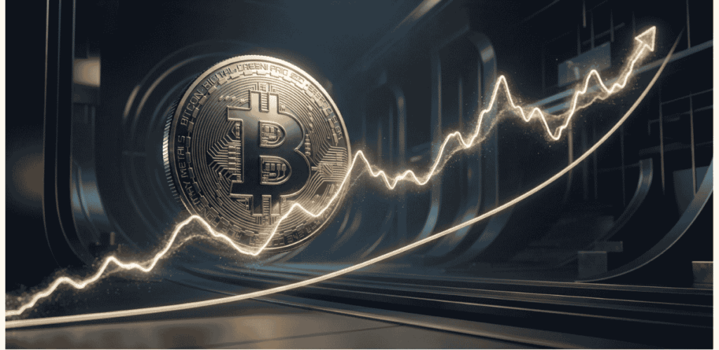 Gráfico que representa la curva de la ley de potencia en BTC.