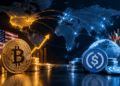 Bitcoin destaca en Estados Unidos, mientras las stablecoins vinculadas al dólar ganan terreno en el resto del mundo.