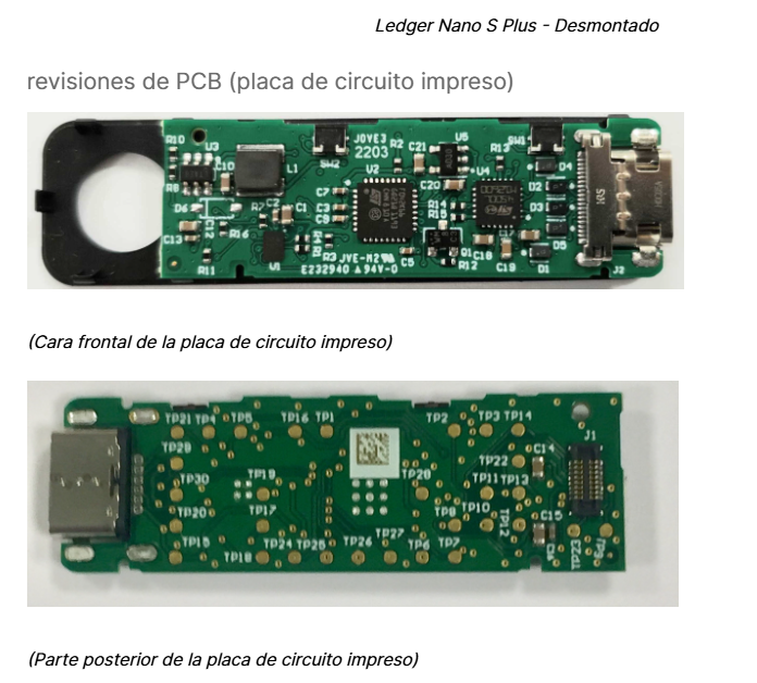Así se ve un Ledger Nano S Plus por dentro