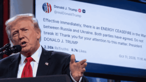 Donald Trump anuncia un cese al fuego energético entre Rusia y Ucrania.