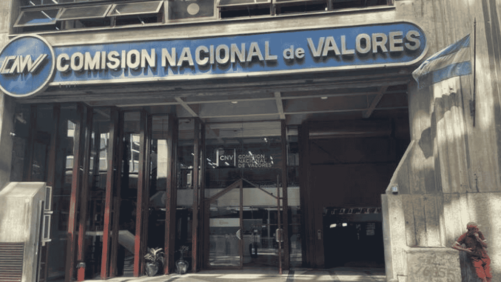 Edificio de la Comisión Nacional de Valores en Argentina.