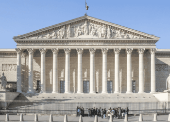 Edificio de la Asamblea Nacional francesa, sede del Poder Legislativo.