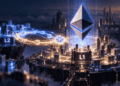 Imagen conceptual que simboliza el intercambio atómico entre L1 y L2 de Ethereum.