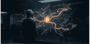 Un hacker visualizando la red de Lightning.
