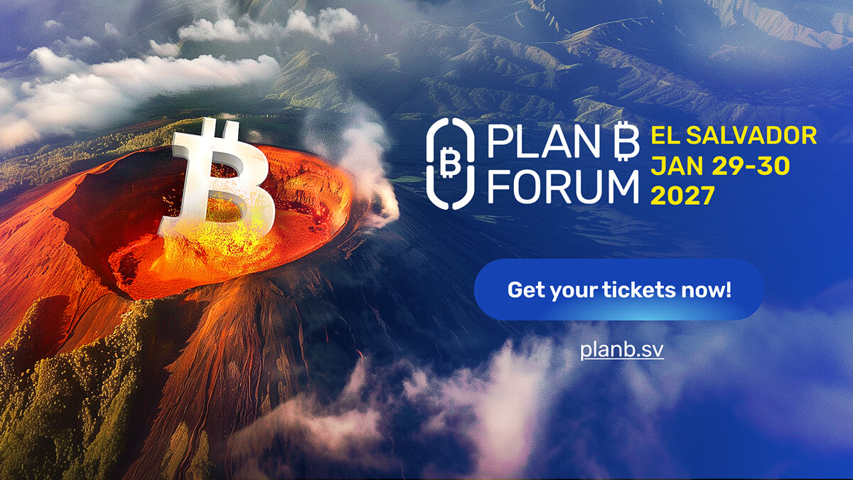 Plan ₿ Forum El Salvador 2027 — 29 y 30 de enero de 2027, San Salvador (arte oficial del evento)