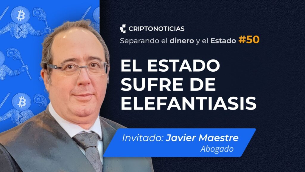 Portada de Separando el Dinero y el Estado con Javier Maestre.
