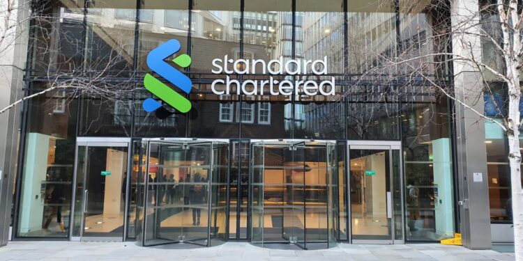 Fotografía de la sede de Standard Chartered en Londres.